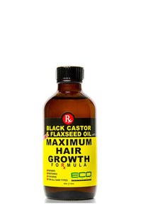 Eco Maximum Hair Growth Oil Black Castor & Flaxseed Oil 2oz