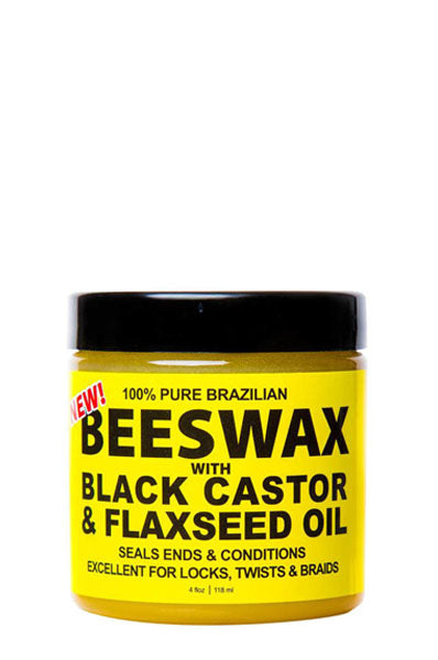 Eco Bees Wax Black Castor & Flaxseed Oil 4oz