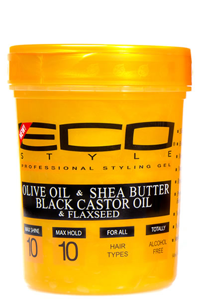 Eco Styling Gel Gold [Olive Oil & Shea Butter Black Castor Oil & Flaxseed] 32oz