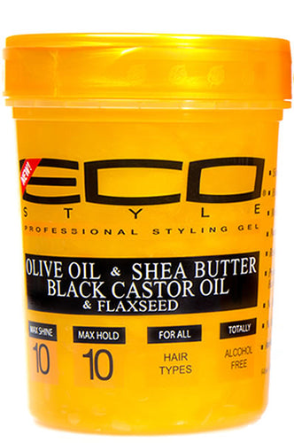 Eco Styling Gel Gold [Olive Oil & Shea Butter Black Castor Oil & Flaxseed] 5lbs