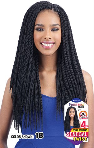 Freetress Four Strand Senegalese Twist,  Synthetic Braids