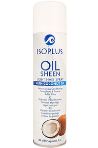 Isoplus Coconut Oil Sheen Light Hair Spray (9oz)