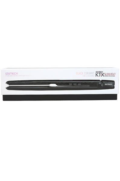 IZUTECH KTX Slim450 Black Ceramic Flat Iron 1 X 4.25 inch