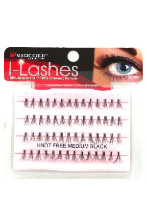 I-Lashes 100% Human Hair Eyelashes #132 Flare Medium Black