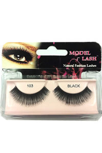 Model Lash Natural Remy Hair Fashion Lashes Black #103