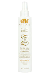 Organic Natural Curl&Wavy Coconut Milk Conditioner & Detangler 8oz