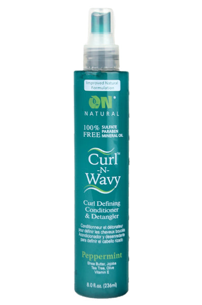 Organic Natural Curl & Wavy Peppermint Conditioner & Detangler 8oz