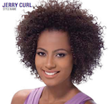 Premium Short Series Jerry Curl 8", 100% Human Hair