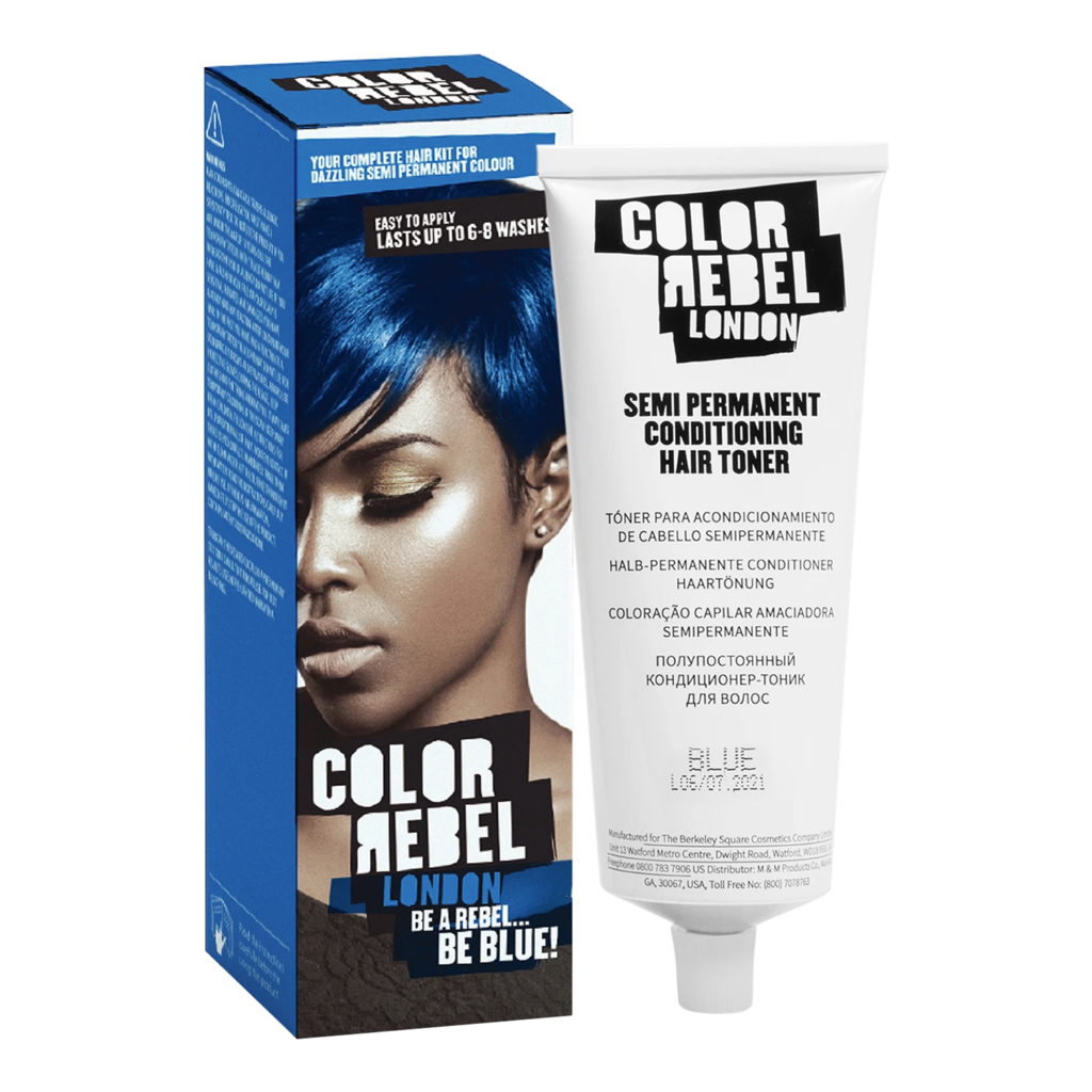 COLOR REBEL LONDON Semi Permanent Hair Toner (100ml) - Blue