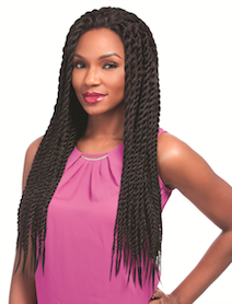 Senegal Chic Twist Braids Wig, Synthetic Wig