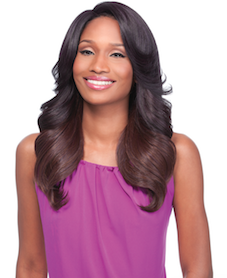 Front Lace Wig Edge 2-Way C-Part Shasha, Synthetic Hair Wig