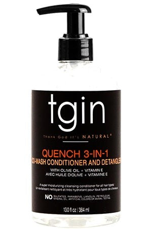 TGIN Quench 3-N-1 Co-Wash Conditioner & Detangler (13oz)