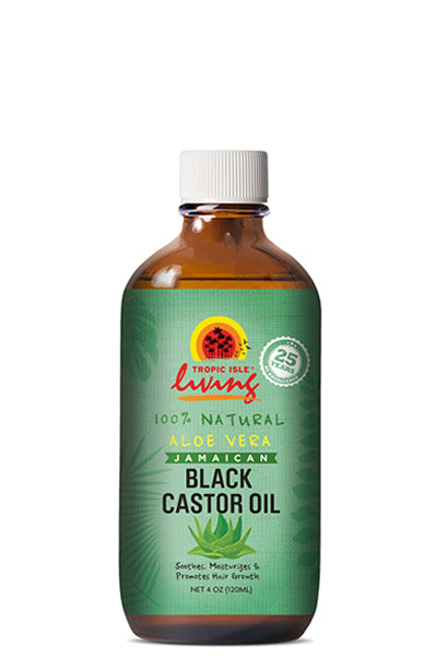 Tropic Isle Living Black Castor Oil [Aloe Vera] 4oz