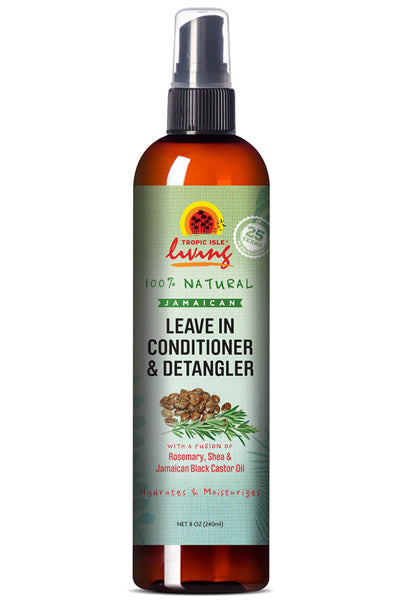 Tropic Isle Living Black Castor Oil Leave In Conditioner & Detangler 8oz