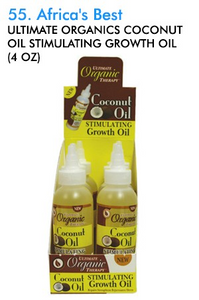 Ultimate Organics Coconut Growth Oil 4oz