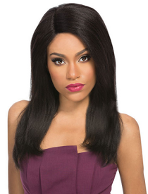 Velvet Lace Wig Natural Yaki 18", 100% Remi Human Hair