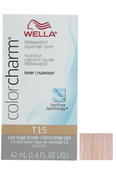 Wella Color Charm Liquid Toner #T15 Pale Beige Blonde