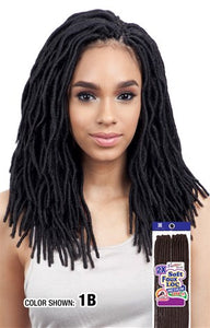 Freetress 2X Soft Wavy Faux Loc 12", Synthetic Braids