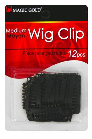 Wig Clips Medium Pk of 12 Pces