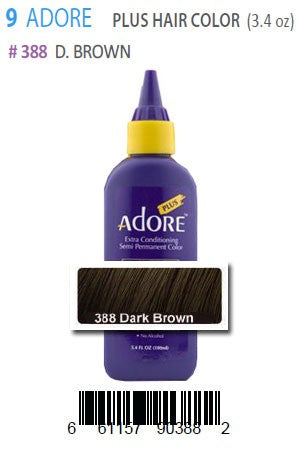 Adore Plus Hair Color #388 Dark Brown