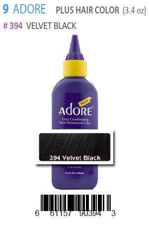 Adore Plus Hair Color #394 Velvet Black