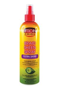 African Pride Braid Spray  Extra Shine 12oz