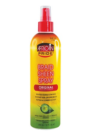 African Pride Braid Sheen Spray - Original Regular 12oz