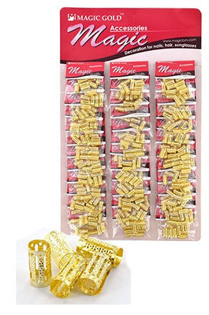Gold Hair & Nail Ring Large Bead pk of 10 pieces