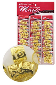 Gold Hair & Nail Ring Bead pk of 10 pieces