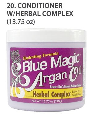 Blue Magic Argan Oil Conditioner W/Herbal Complex 13.75oz