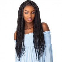 Cloud9 4x4 Part Swiss Lace Wig BOX BRAID Large, Synthetic Hair Wig