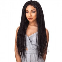 Cloud9 4x4 Part Swiss Lace Wig BOX BRAID SMALL, Synthetic Hair Wig