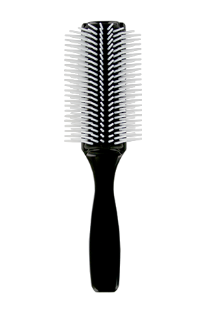 LIZ 9 Row Silicone Style Brush Black White Bristle