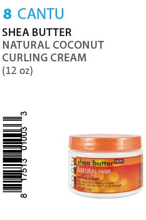 Cantu Shea Butter Natural Coconut Curling Cream 12oz