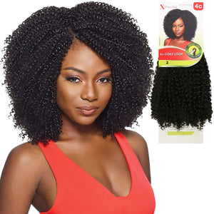 4C Coily Curl 4 in 1 Loop 14", Synthetic Braids