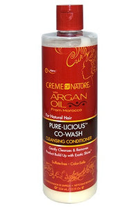 Creme of Nature Argan Oil Purelicious Co-Wash 12 Oz