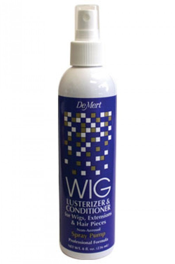 DeMert Wig Lusterizer & Conditioner Spray Pump for Wigs, Extensions & Hair Pieces (8oz)