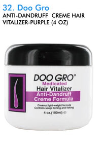 Doo Gro Anti-Dandruff  Creme Hair Vitalizer-Purple 4oz