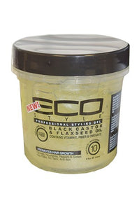 Eco Black Castor & Flaxseed Oil Gel 8oz