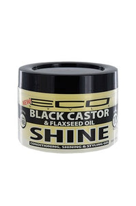 Eco Shine Gel -Black Castor & Flaxseed Oil Max Hold 10oz