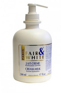 Fair & White Hydratation Creme Milk Pump Lotion 500ml