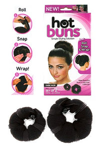 Hot Buns Style Builder(Black, Dark Hair) (2pc/bx)