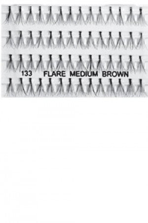 I-Lashes 100% Human Hair Eyelashes  #133 Flare Medium Brown