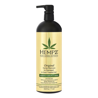 HEMPZ Original Herbal Shampoo for Damaged & Color Treated Hair (33.8oz)
