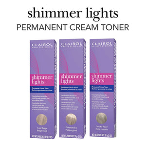 SHIMMER LIGHTS Permanent Cream Toner (2oz) - Platinum Ice