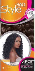 Style 360 Tropical 14, 16, 18, Human Hair Extensions
