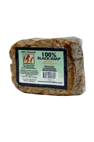 RA Cosmetics 100% Black Soap Bar w/ Mango 5oz