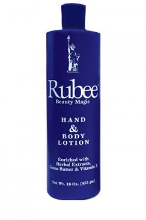 Rubee Hand & Body Lotion 16oz  Blue