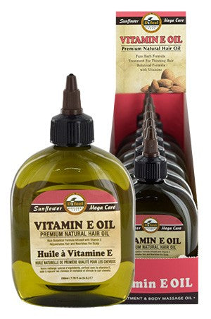 Sunflower Difeel Premium Natural Hair Oil Vitamin E 7.78oz