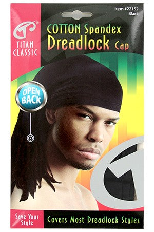 Titan Cotton Spandex Dreadlock Open Back Black